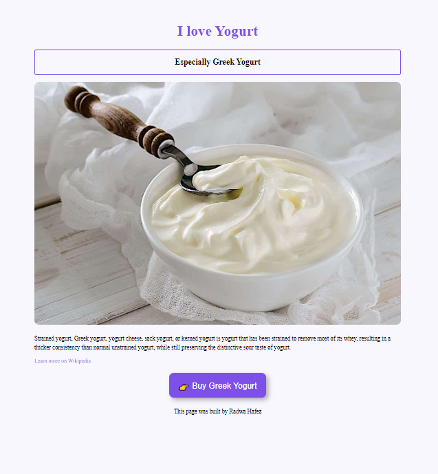 Yogurt project